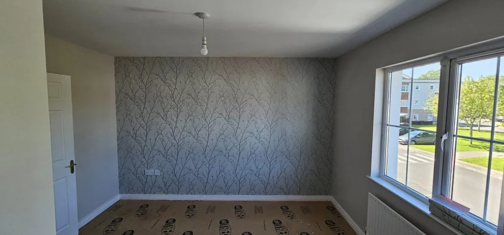 interior painting wallpaper bedroom youghal — image 03